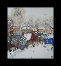 Картина "Болхов в снегу"